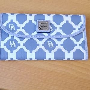 Dooney & Burke Grey White and Yellow wallet.